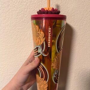Starbucks 2024 Holiday Floral Cold Cup